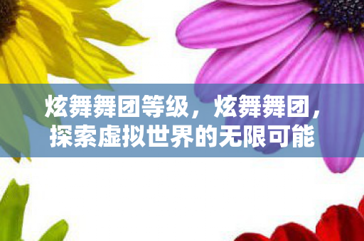 炫舞舞团等级,炫舞舞团,探索虚拟世界的无限可能 炫舞舞团等级,炫舞舞团,探索虚拟世界的无限可能