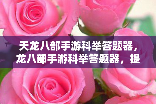 天龙八部手游科举答题器，龙八部手游科举答题器，提升答题效率，助力科举之路