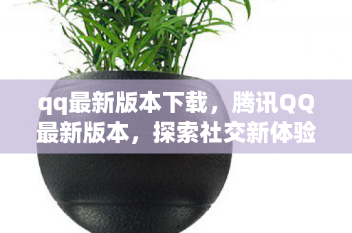 qq最新版本下载，腾讯QQ最新版本，探索社交新体验