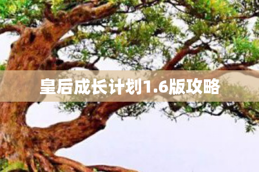 皇后成长计划1.6版攻略