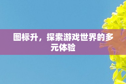 图标升,探索游戏世界的多元体验 图标升,探索游戏世界的多元体验