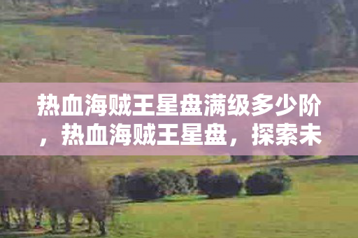 热血海贼王星盘满级多少阶,热血海贼王星盘,探索未知海域,解锁无限可能 热血海贼王星盘满级多少阶,热血海贼王星盘,探索未知海域,解锁无限可能