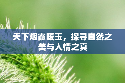 天下烟霞暖玉，探寻自然之美与人情之真