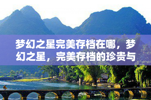 梦幻之星完美存档在哪,梦幻之星,完美存档的珍贵与传承 梦幻之星完美存档在哪,梦幻之星,完美存档的珍贵与传承