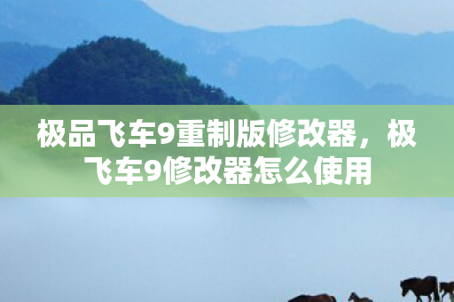 极品飞车9重制版修改器，极飞车9修改器怎么使用