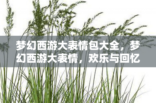 梦幻西游大表情包大全，梦幻西游大表情，欢乐与回忆的交织