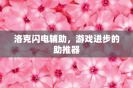 洛克闪电辅助，游戏进步的助推器