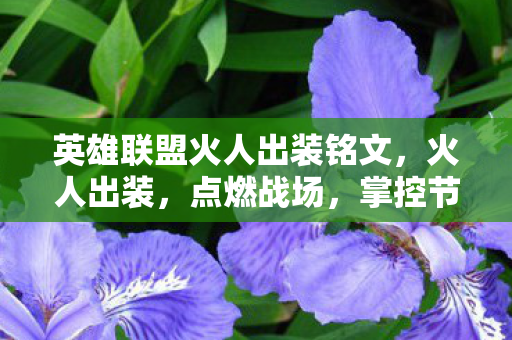 英雄联盟火人出装铭文,火人出装,点燃战场,掌控节奏的AP法师装备指南 英雄联盟火人出装铭文,火人出装,点燃战场,掌控节奏的AP法师装备指南