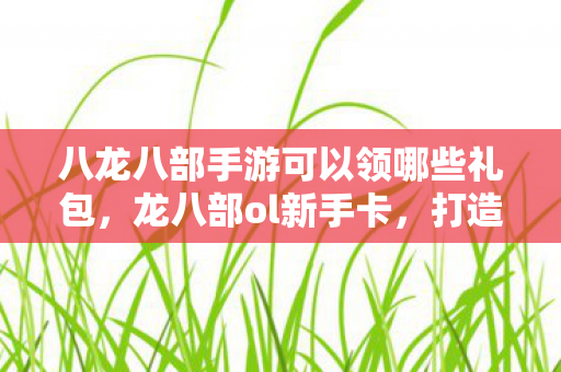 八龙八部手游可以领哪些礼包，龙八部ol新手卡，打造你的江湖之旅