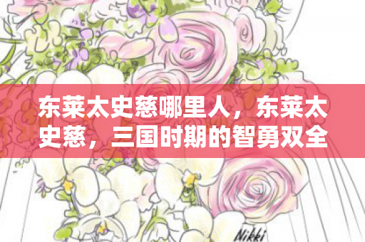 东莱太史慈哪里人，东莱太史慈，三国时期的智勇双全之将