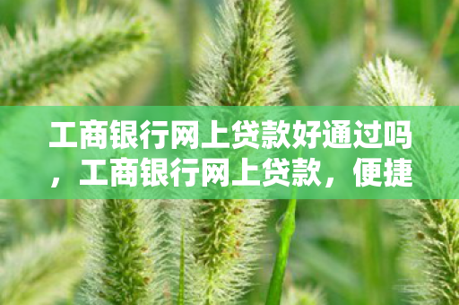 工商银行网上贷款好通过吗，工商银行网上贷款，便捷、安全、高效的贷款新体验