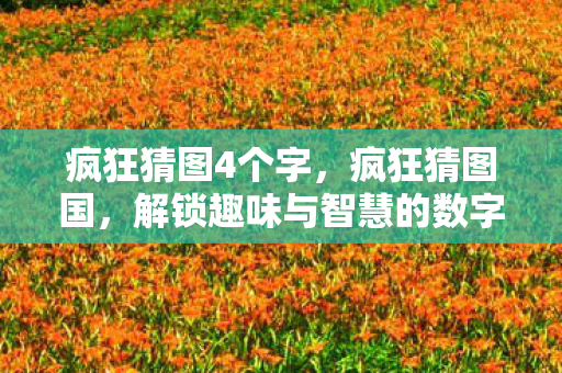 疯狂猜图4个字，疯狂猜图国，解锁趣味与智慧的数字谜题