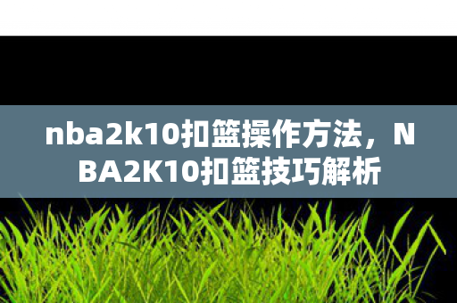 nba2k10扣篮操作方法,NBA2K10扣篮技巧解析 nba2k10扣篮操作方法,NBA2K10扣篮技巧解析