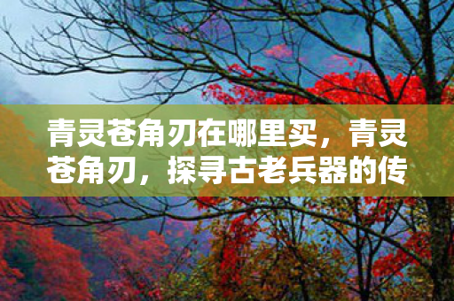 青灵苍角刃在哪里买，青灵苍角刃，探寻古老兵器的传奇故事