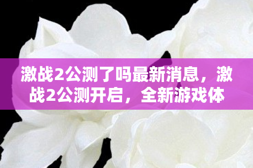 激战2公测了吗最新消息，激战2公测开启，全新游戏体验等你来战