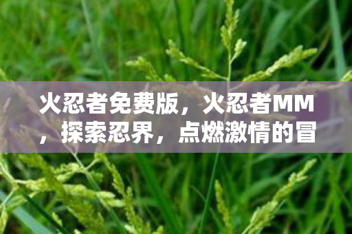 火忍者免费版，火忍者MM，探索忍界，点燃激情的冒险之旅