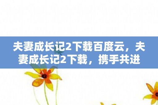 夫妻成长记2下载百度云,夫妻成长记2下载,携手共进的数字生活新篇章 夫妻成长记2下载百度云,夫妻成长记2下载,携手共进的数字生活新篇章