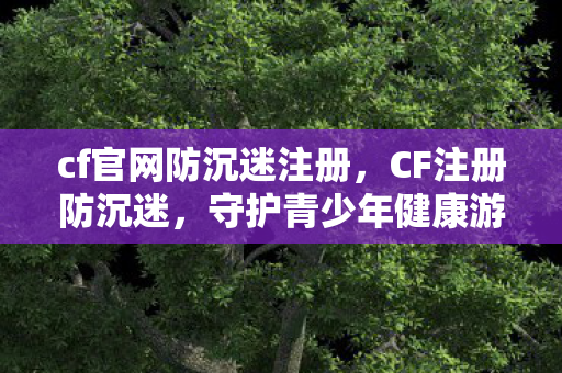 cf官网防沉迷注册，CF注册防沉迷，守护青少年健康游戏的新防线