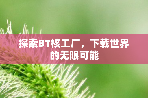 探索BT核工厂，下载世界的无限可能
