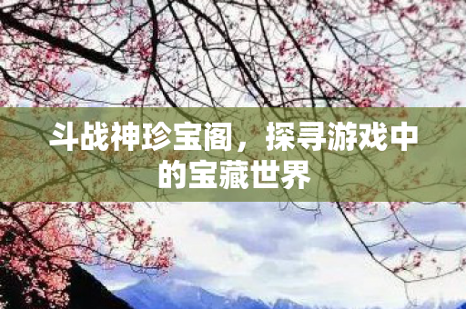 斗战神珍宝阁，探寻游戏中的宝藏世界