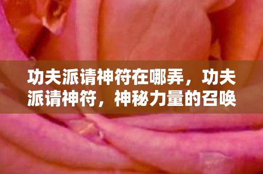 功夫派请神符在哪弄,功夫派请神符,神秘力量的召唤 功夫派请神符在哪弄,功夫派请神符,神秘力量的召唤