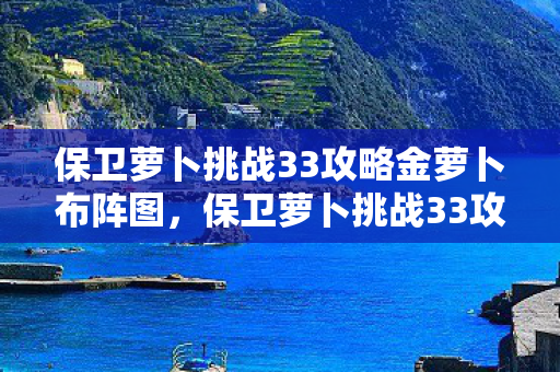 保卫萝卜挑战33攻略金萝卜布阵图，保卫萝卜挑战33攻略，策略与技巧的全面解析