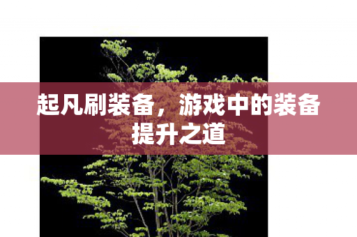 起凡刷装备，游戏中的装备提升之道