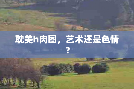 耽美h肉图，艺术还是色情？