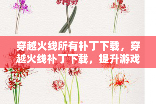 穿越火线所有补丁下载，穿越火线补丁下载，提升游戏体验的必备工具
