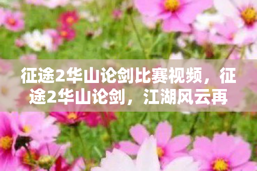 征途2华山论剑比赛视频,征途2华山论剑,江湖风云再起,剑指巅峰 征途2华山论剑比赛视频,征途2华山论剑,江湖风云再起,剑指巅峰