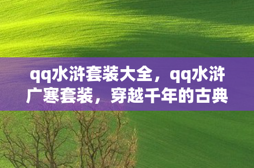 qq水浒套装大全，qq水浒广寒套装，穿越千年的古典美学与游戏世界的融合