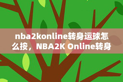 nba2konline转身运球怎么按，NBA2K Online转身技巧，掌握华丽转身，提升实战能力