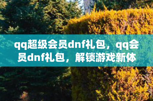 qq超级会员dnf礼包,qq会员dnf礼包,解锁游戏新体验,尊享专属特权 qq超级会员dnf礼包,qq会员dnf礼包,解锁游戏新体验,尊享专属特权