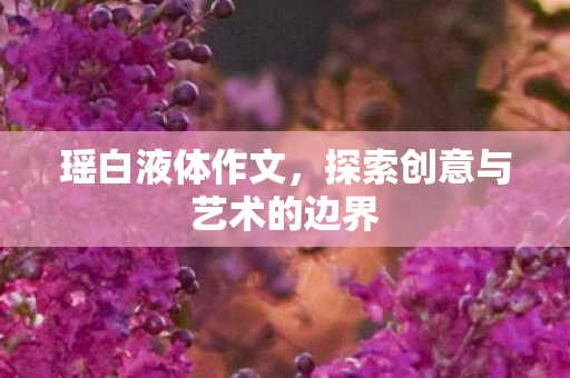 瑶白液体作文，探索创意与艺术的边界