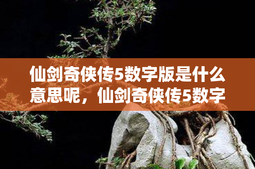 仙剑奇侠传5数字版是什么意思呢,仙剑奇侠传5数字版详解,重温经典,全新体验 仙剑奇侠传5数字版是什么意思呢,仙剑奇侠传5数字版详解,重温经典,全新体验