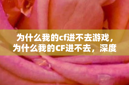 为什么我的cf进不去游戏,为什么我的CF进不去,深度解析与解决方案 为什么我的cf进不去游戏,为什么我的CF进不去,深度解析与解决方案