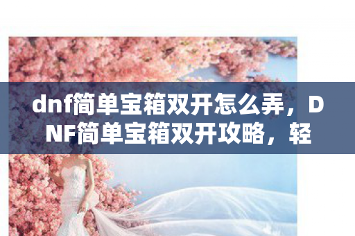 dnf简单宝箱双开怎么弄，DNF简单宝箱双开攻略，轻松实现游戏双开，提升游戏效率