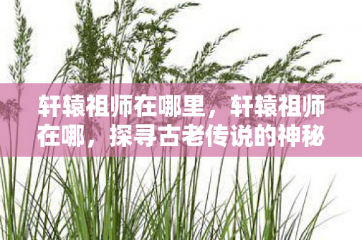 轩辕祖师在哪里,轩辕祖师在哪,探寻古老传说的神秘之地 轩辕祖师在哪里,轩辕祖师在哪,探寻古老传说的神秘之地