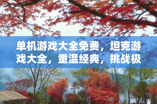 单机游戏大全免费，坦克游戏大全，重温经典，挑战极限