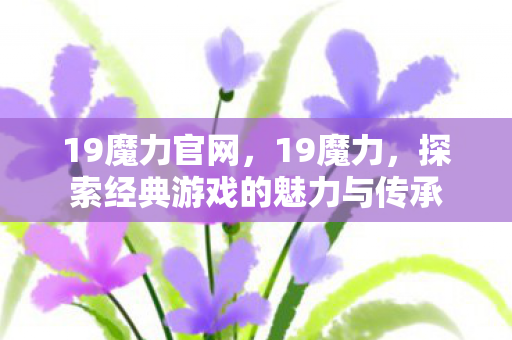 19魔力官网，19魔力，探索经典游戏的魅力与传承