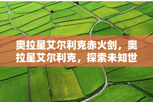 奥拉星艾尔利克赤火剑，奥拉星艾尔利克，探索未知世界的奇妙之旅