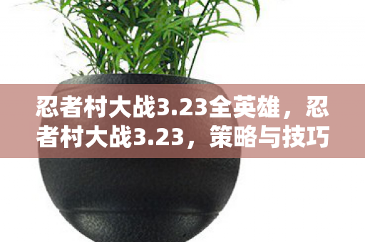 忍者村大战3.23全英雄,忍者村大战3.23,策略与技巧的深度剖析 忍者村大战3.23全英雄,忍者村大战3.23,策略与技巧的深度剖析