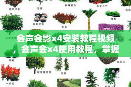 会声会影x4安装教程视频，会声会x4使用教程，掌握视频编辑的必备技能