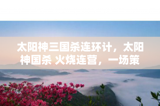 太阳神三国杀连环计，太阳神国杀 火烧连营，一场策略与智慧的较量