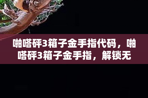 啪嗒砰3箱子金手指代码，啪嗒砰3箱子金手指，解锁无限可能，打造个性化游戏体验