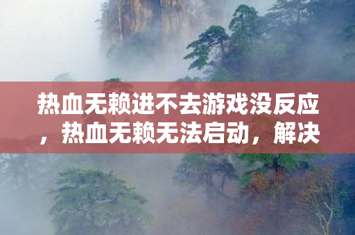 热血无赖进不去游戏没反应，热血无赖无法启动，解决游戏无法进入的常见问题