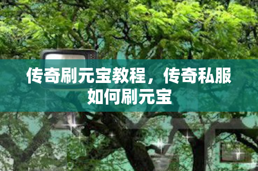 传奇刷元宝教程,传奇私服如何刷元宝 传奇刷元宝教程,传奇私服如何刷元宝