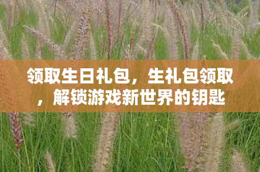 领取生日礼包，生礼包领取，解锁游戏新世界的钥匙