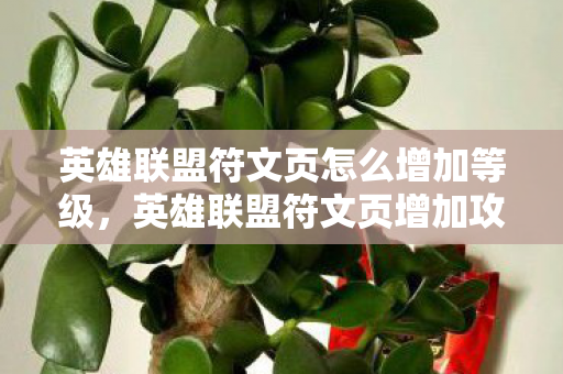 英雄联盟符文页怎么增加等级，英雄联盟符文页增加攻略