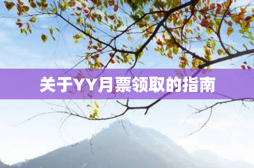 关于YY月票领取的指南
